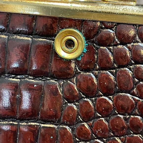 Vintage Belle Brummel Moc Alligator Brown Wallet - Picture 7 of 12